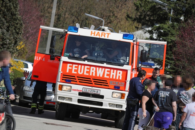 Drei Feuerwehren bei Kellerbrand in Leonding im Einsatz