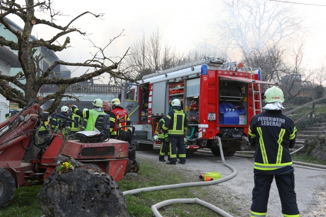 Großbrand auf Bauernhof in Vorchdorf
