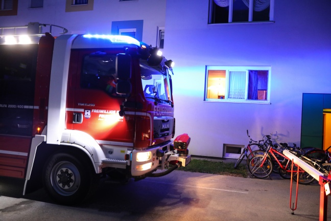 Angebranntes Kochgut in einer Wohnung in Wels-Pernau führte zu Einsatz der Feuerwehr