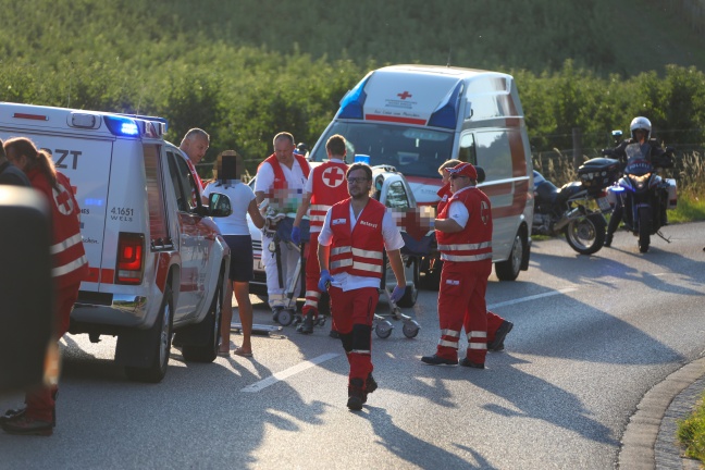Drei teils Schwerverletzte bei Radrennen in Buchkirchen