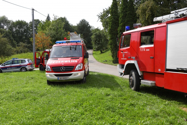Brand einer Hackschnitzelheizung eines landwirtschaftlichen Objekts in Schlüßlberg