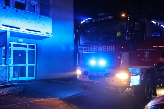Nächtlicher Brandeinsatz in Betreuungseinrichtung in Alkoven