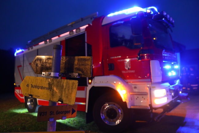 Personenrettung nach schwerem Forstunfall in St. Georgen bei Grieskirchen