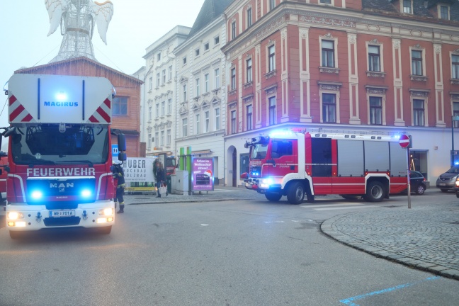 Brand in Wels-Innenstadt fordert zwei Verletzte