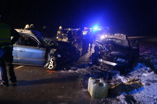 Schwerer Verkehrsunfall auf der Kremstal Straße in Kematen an der Krems