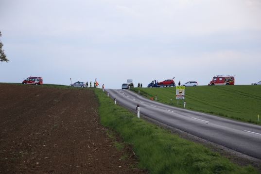 Verkehrsunfall auf der Dachsberg Straße in Prambachkirchen