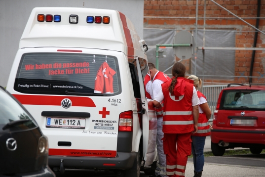 Serienauffahrunfall mit vier beteiligten Fahrzeugen in der Salzburger Straße in Wels