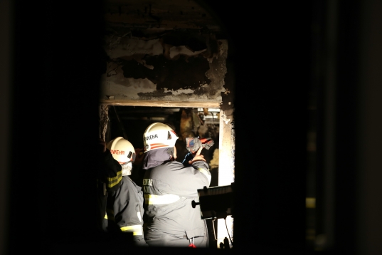 Brand im Wellnessbereich eines Hotels an der Schlögener Schlinge in Haibach ob der Donau