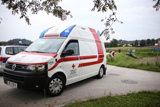 Verkehrsunfall in Krenglbach endet glücklicherweise relativ glimpflich