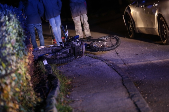 Verkehrsunfall mit Moped in Wels endet glücklicherweise glimpflich