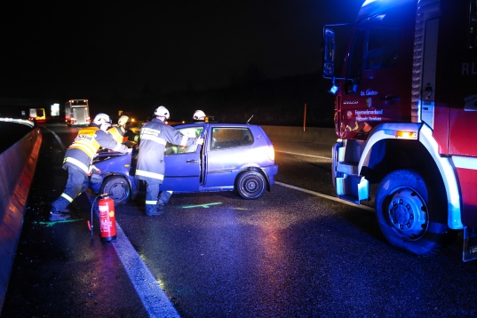 Verkehrsunfall auf der Innkreisautobahn in Steinhaus fordert Leichtverletzten