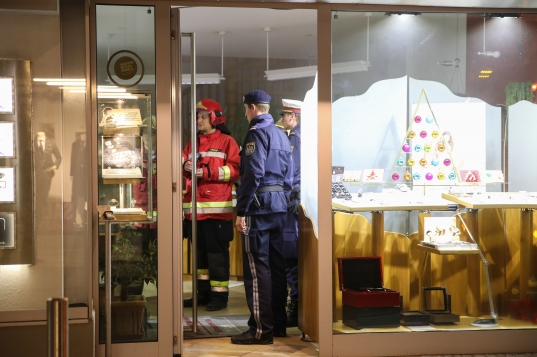 Brandverdacht in einem Juweliergeschäft in der Welser Innenstadt