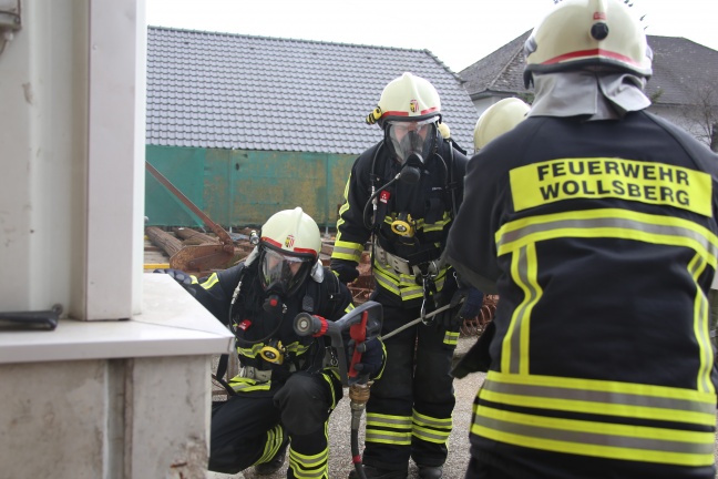 Interessante Einsatzübung der Feuerwehren in Steinerkirchen an der Traun
