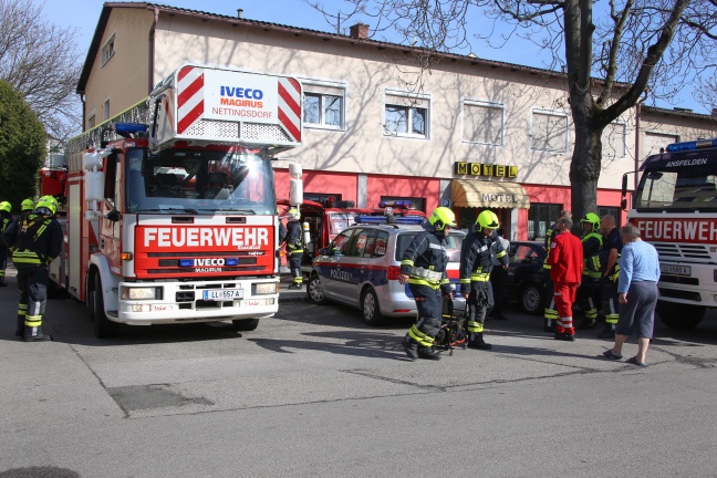 Feuerwehreinsatz durch angebranntes Kochgut in Ansfelden