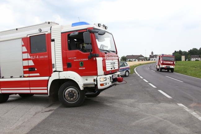 Acht teilweise Schwerverletzte bei Verkehrsunfall auf der Voralpenstraße in Kremsmünster