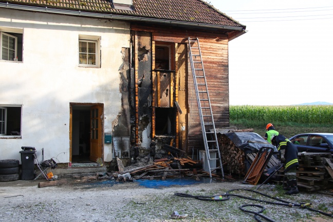 Brand eines Wohnhauses in Wartberg an der Krems rasch unter Kontrolle gebracht