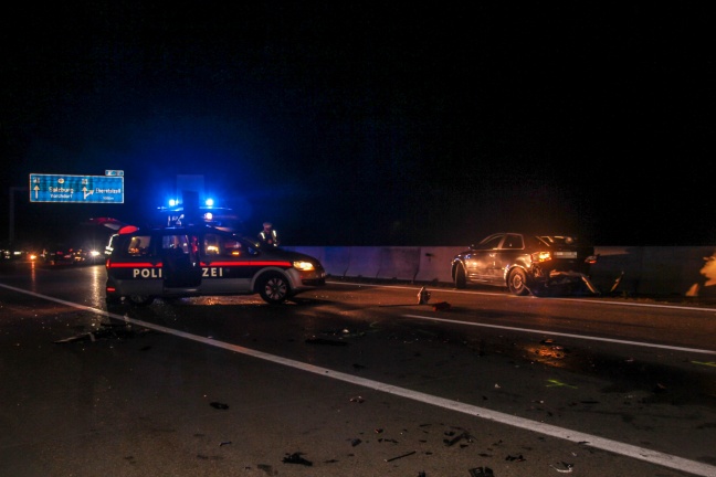 Vier Verletzte Bei Verkehrsunfall Auf Der Westautobahn Bei Eberstalzell