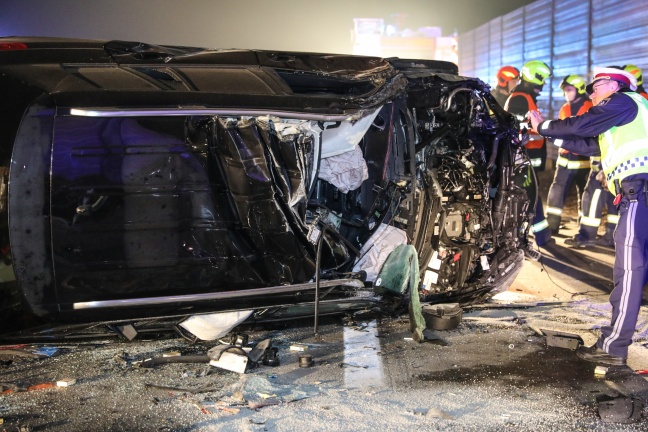 Tödlicher Verkehrsunfall auf der Westautobahn bei Allhaming