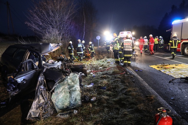 21-Jähriger bei Verkehrsunfall auf der Innviertler Straße in Krenglbach schwerst verletzt