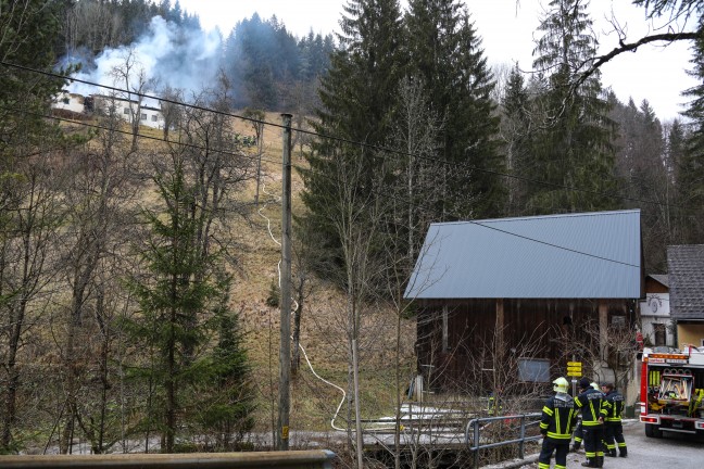 Kurzschluss war Auslöser für Brand eines leerstehenden Gebäudes in Edlbach