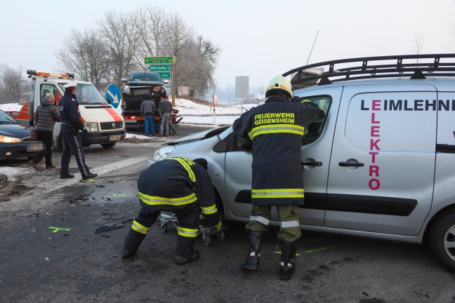 Verkehrsunfall auf der Wallerner Straße in Pichl bei Wels