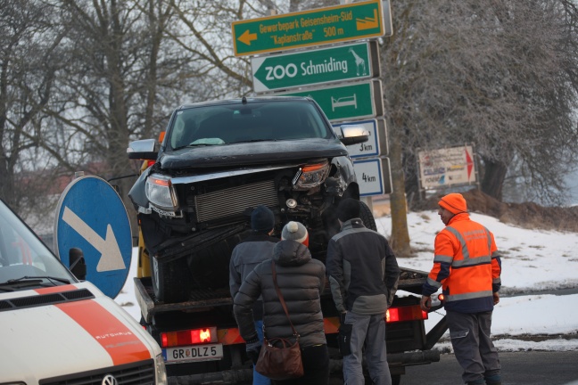 Verkehrsunfall auf der Wallerner Straße in Pichl bei Wels