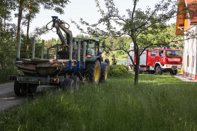 Auto krachte bei Unfall in Schleißheim gegen Baum