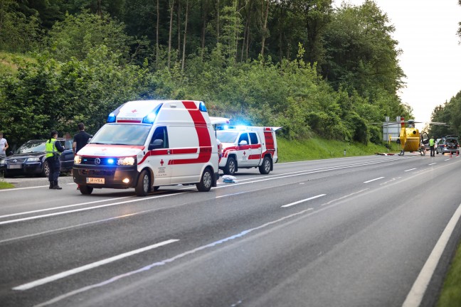 Motorradlenker (62) nach schwerem Unfall in Bad Schallerbach im Klinikum verstorben