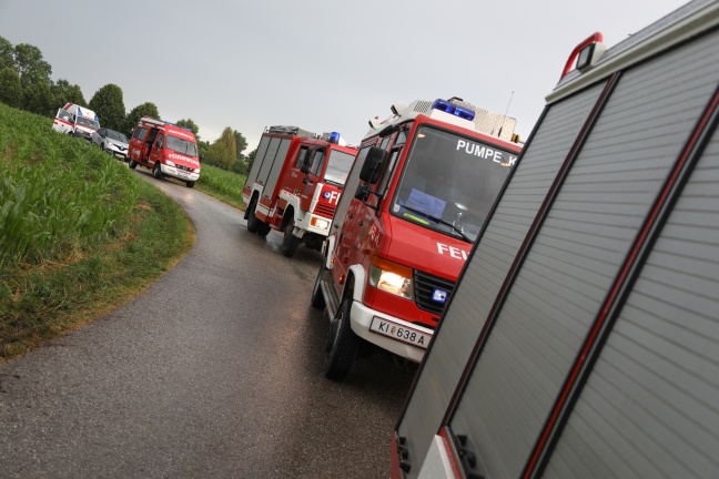 Vollbrand einer Fischerhütte in Kremsmünster erfordert größeren Einsatz der Feuerwehr
