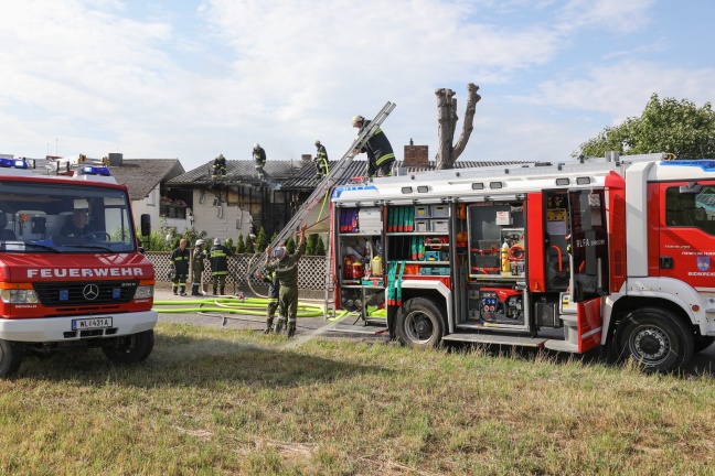 Brand eines Wohnhauses in Buchkirchen