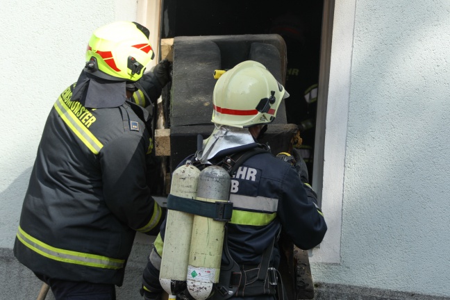 Drei Feuerwehren bei Brand eines Wohnhauses in Kremsmünster im Einsatz