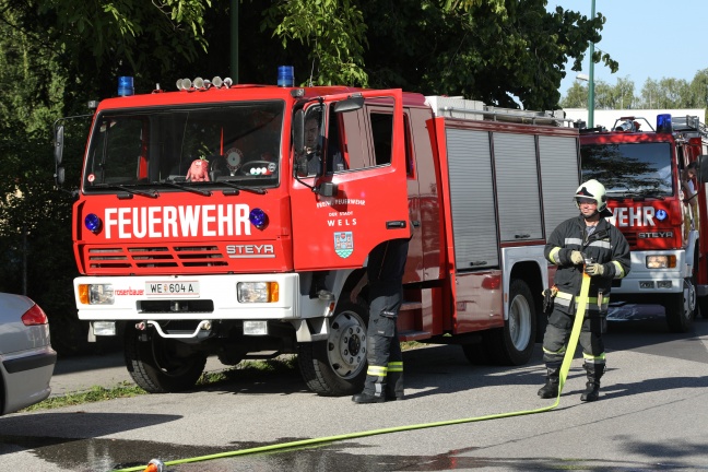 Brand eines Kühlschranks in einer Wohnung eines Hauses in Wels-Innenstadt