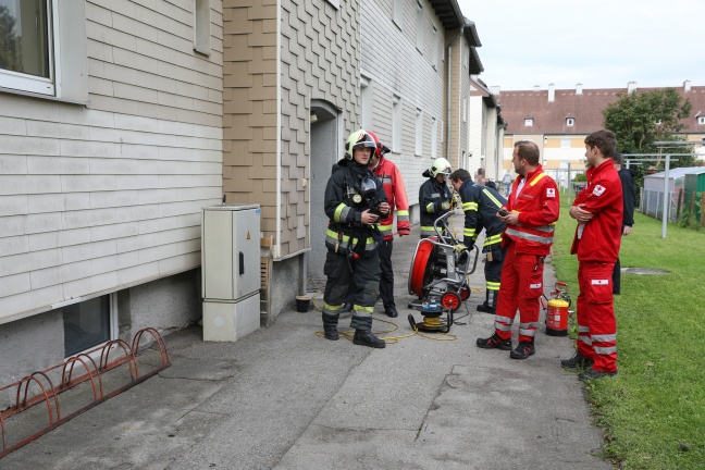 Ein Verletzter durch angebranntes Kochgut in Wels-Neustadt