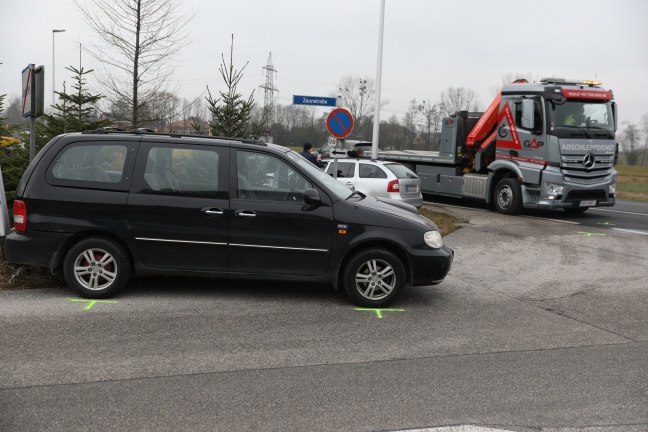 Verkehrsunfall in Gunskirchen endet glimpflich