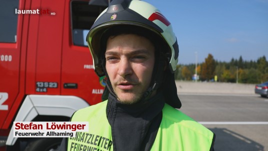 Stefan Löwinger, Feuerwehr Allhaming | Film: laumat.at/Kamera: Matthias Lauber, Beitrag: Matthias Lauber Stefan Löwinger, Feuerwehr Allhaming