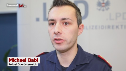 Michael Babl, Polizei Oberösterreich | Film: laumat.at/Kamera: Matthias Lauber, Beitrag: Matthias Lauber Michael Babl, Polizei Oberösterreich