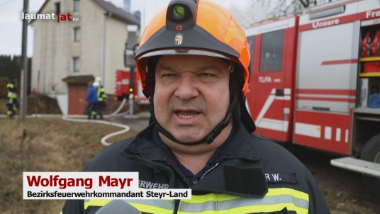 Wolfgang Mayr, Bezirksfeuerwehrkommandant Steyr-Land | Film: laumat.at/Kamera: Matthias Lauber, Beitrag: Matthias Lauber Wolfgang Mayr, Bezirksfeuerwehrkommandant Steyr-Land