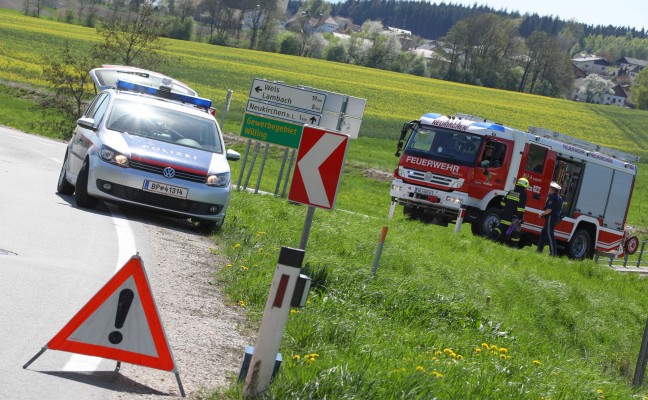 Zwei Verletzte bei Verkehrsunfall in Neukirchen bei Lambach