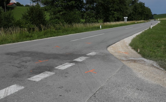 Motorradlenker (62) starb bei Kollision mit PKW in Andorf