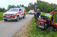 Reglosen Mann (77) aus Breitenbach in Gunskirchen gerettet und unter Reanimation ins Klinikum eingeliefert