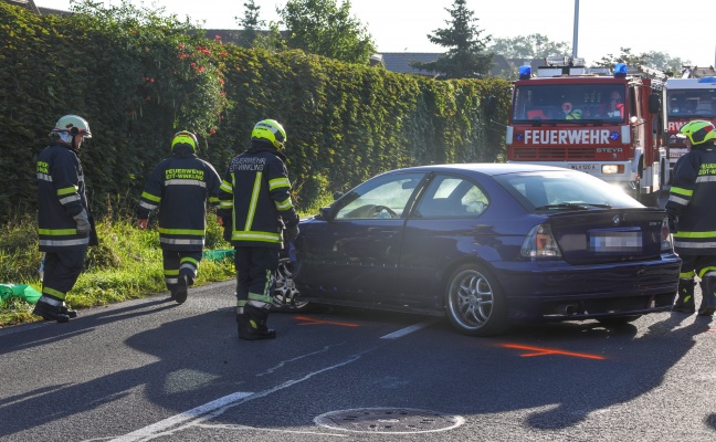 Unfallbeteiligter nach Kollision zwischen PKW und LKW in Edt bei Lambach äußerst ungehalten