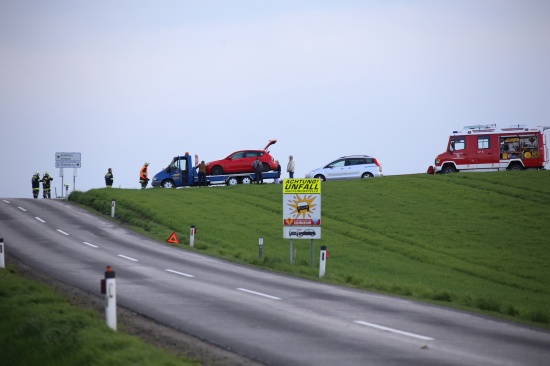 Verkehrsunfall auf der Dachsberg Straße in Prambachkirchen