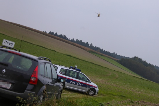 Rettungshubschraubereinsatz nach Reitunfall in Pichl bei Wels