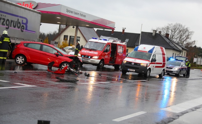 Verkehrsunfall auf der Pyhrnpass Straße in Steinhaus