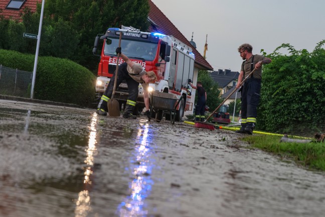 Heftiges Gewitter sorgte lokal für einige Einsätze der Feuerwehren in