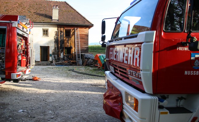 Brand eines Wohnhauses in Wartberg an der Krems rasch unter Kontrolle gebracht