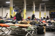 Versorgung im Flüchtlingsnotquartier in Wels läuft weiter