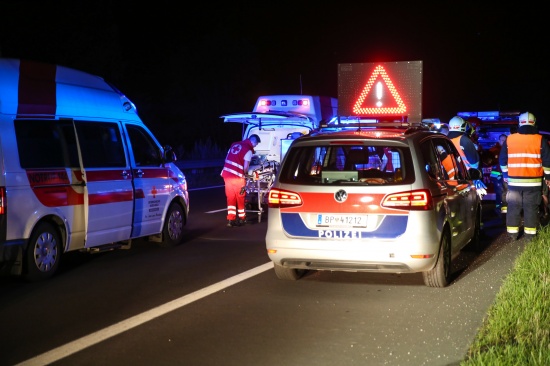 Verletzte bei Verkehrsunfall auf der Innkreisautobahn in Wels