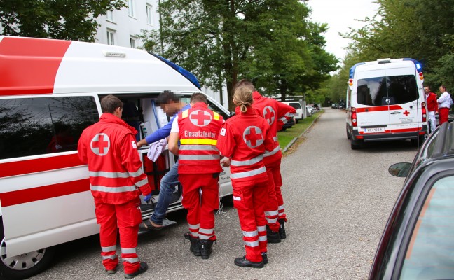 Fünf Verletzte bei Brand in einer Wohnung in Wels-Vogelweide