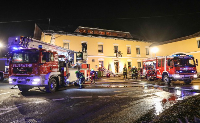 Brand in einem Gasthaus in Ungenach rasch unter Kontrolle gebracht